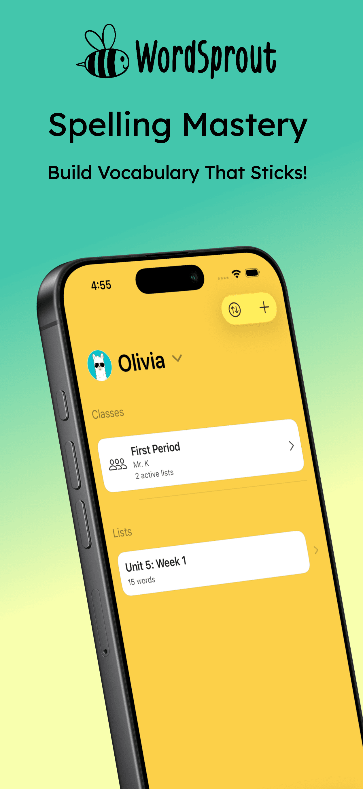 WordSprout iPhone screenshot 1