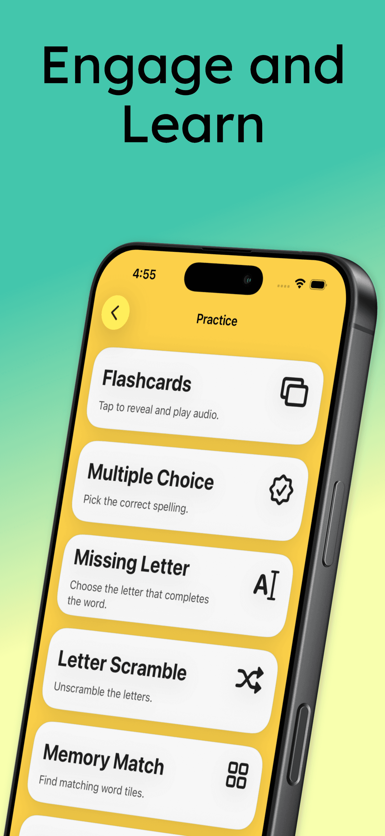 WordSprout iPhone screenshot 2